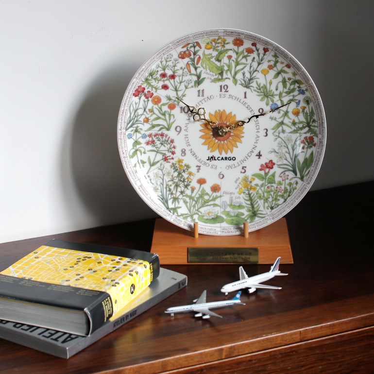 VINTAGE｜Noritake × JAL CARGO カールフォンリンネ 花時計 記念