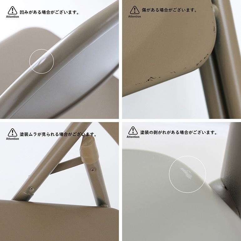 TUBULAR STEEL FOLDING CHAIR GRAY
