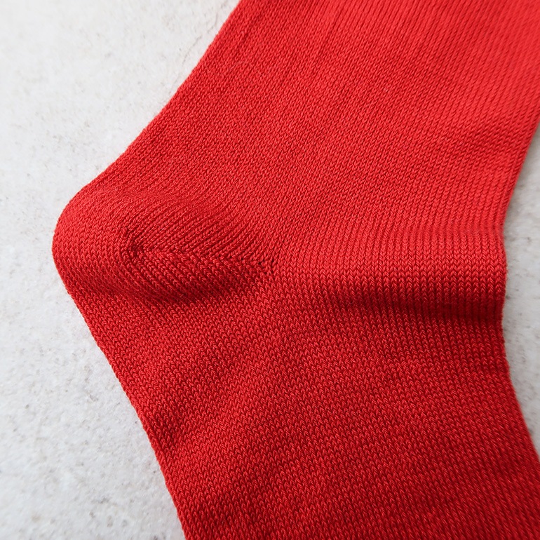 decka quality socks デカクォリティソックス｜Mercerized Socks GIZA Cotton レッド