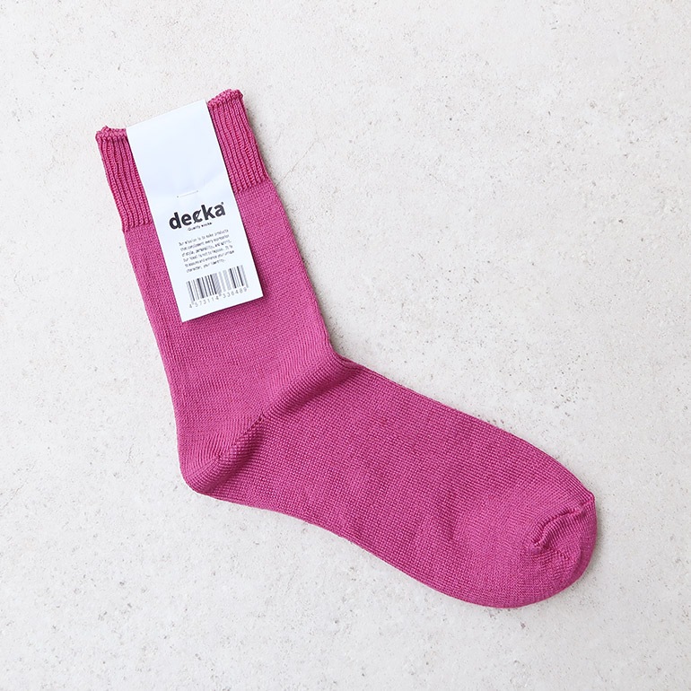 decka quality socks デカクォリティソックス｜Mercerized Socks GIZA Cotton パープル