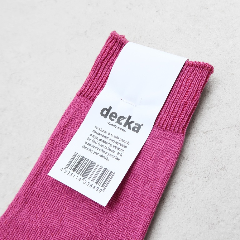 decka quality socks デカクォリティソックス｜Mercerized Socks GIZA Cotton パープル