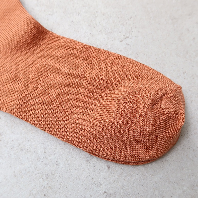 decka quality socks デカクォリティソックス｜Mercerized Socks GIZA Cotton テラコッタ