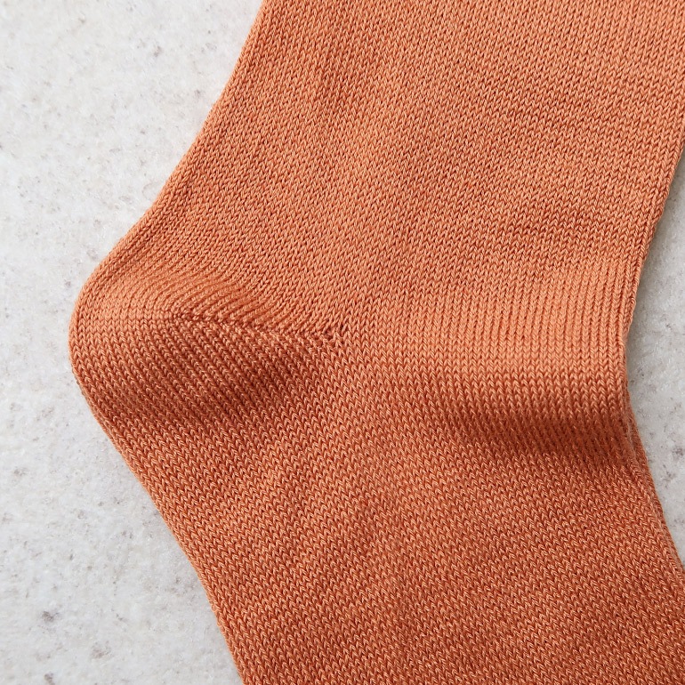 decka quality socks デカクォリティソックス｜Mercerized Socks GIZA Cotton テラコッタ