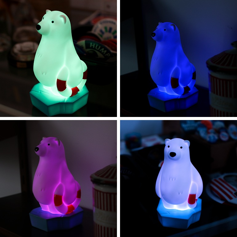 カラーチェンジング LEDナイトランプ POLAR BEAR