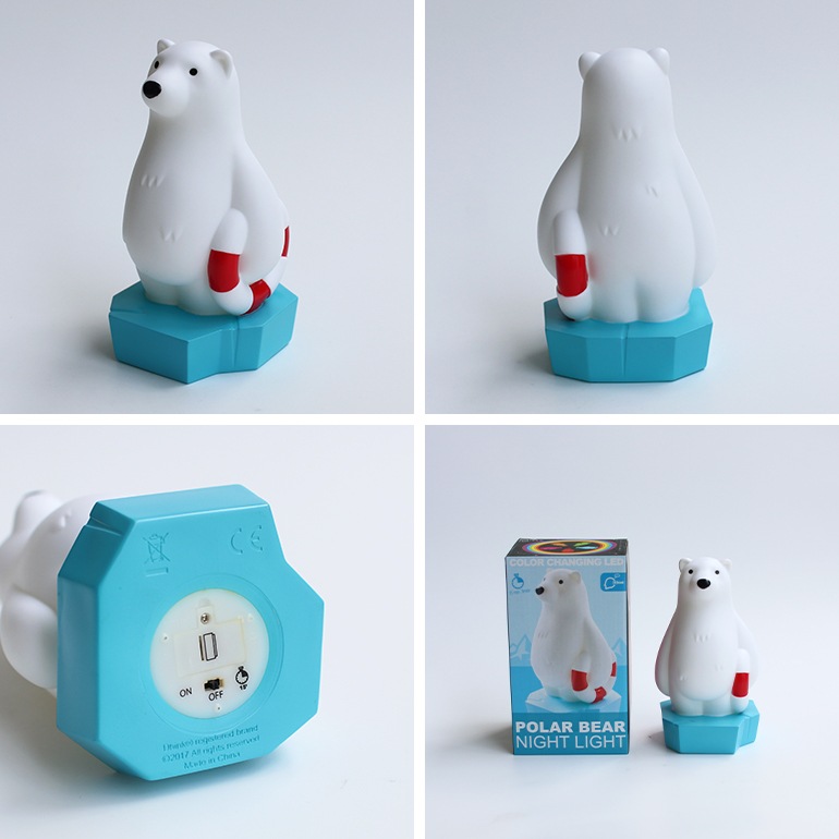 カラーチェンジング LEDナイトランプ POLAR BEAR