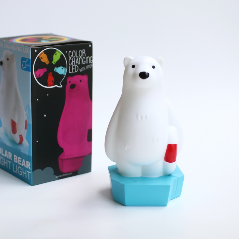カラーチェンジング LEDナイトランプ POLAR BEAR