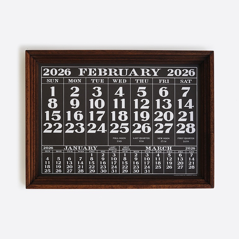 LABOR DAY レイバーデイ｜ORIGINAL CALENDAR 2026(ウッドフレームセット)