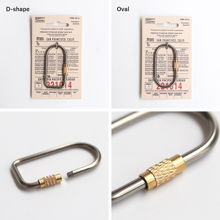DETAIL ディテール｜Titanium Screw Lock Keyring チタニウム スクリュー ロック キーリング