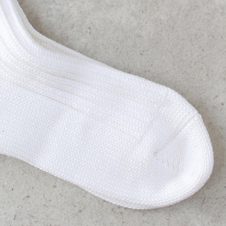 decka quality socks デカクォリティソックス｜CASED HEAVY WEIGHT PLAIN SOCKS フェザーグレー