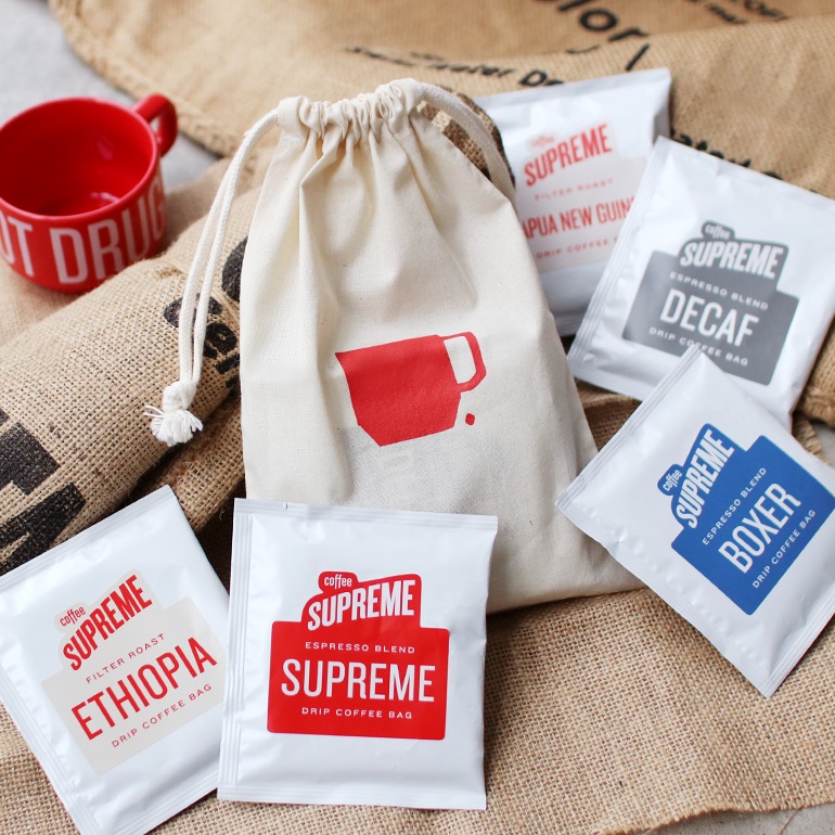 COFFEE SUPREME コーヒースプリーム｜SUPREME BLEND 5 DRIP BAGS+GIFT BAG (ドリップバッグ5個入りギフトバッグセット)