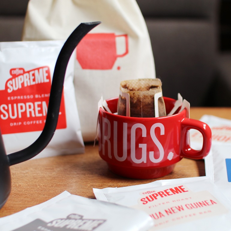 COFFEE SUPREME コーヒースプリーム｜SUPREME BLEND 5 DRIP BAGS+GIFT BAG (ドリップバッグ5個入りギフトバッグセット)