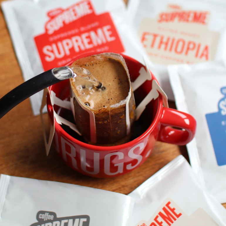 COFFEE SUPREME コーヒースプリーム｜SUPREME BLEND 5 DRIP BAGS+GIFT BAG (ドリップバッグ5個入りギフトバッグセット)