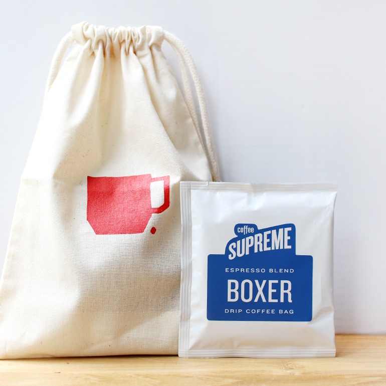 COFFEE SUPREME コーヒースプリーム｜BOXER BLEND 5 DRIP BAGS+GIFT BAG (ドリップバッグ5個入りギフトバッグセット)