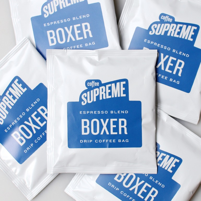 COFFEE SUPREME コーヒースプリーム｜BOXER BLEND 5 DRIP BAGS+GIFT BAG (ドリップバッグ5個入りギフトバッグセット)