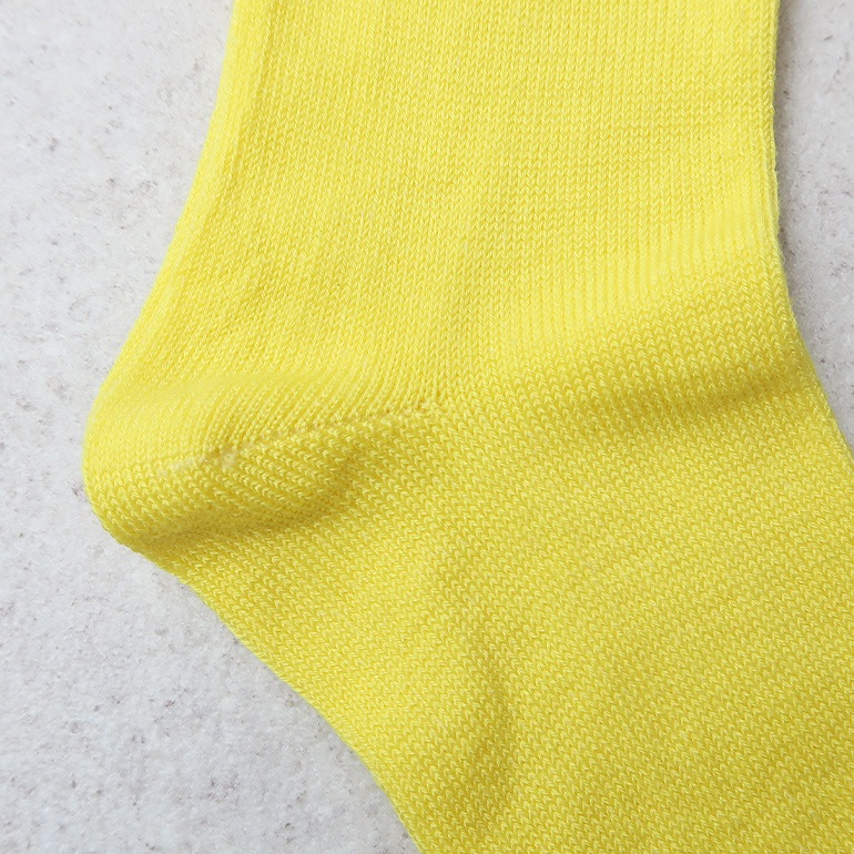 decka quality socks デカクォリティソックス｜Mercerized Socks GIZA Cotton イエロー