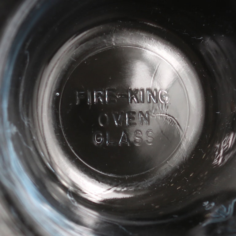 VINTAGE｜Fire-King サファイヤブルー カスタードカップ(1点販売)