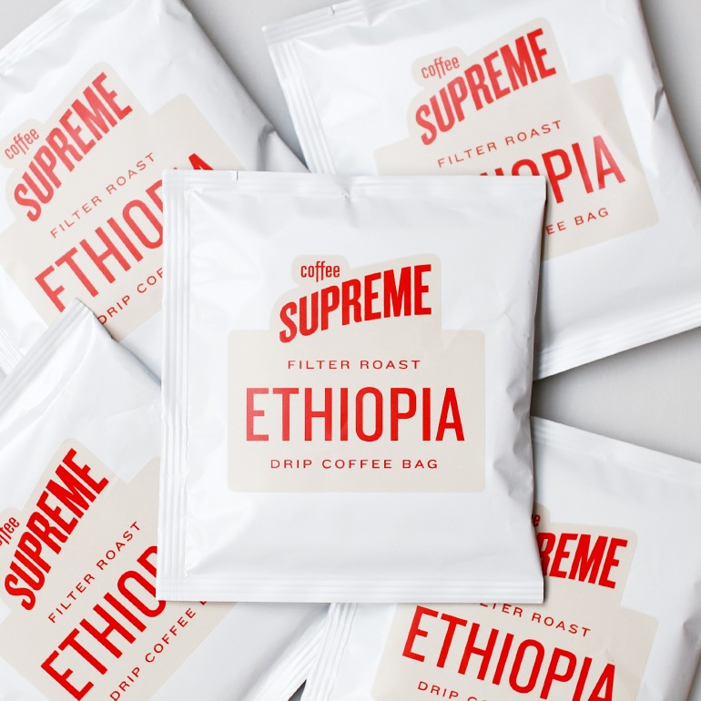 COFFEE SUPREME コーヒースプリーム｜ETHIOPIA 5 DRIP BAGS+GIFT BAG (ドリップバッグ5個入りギフトバッグセット)