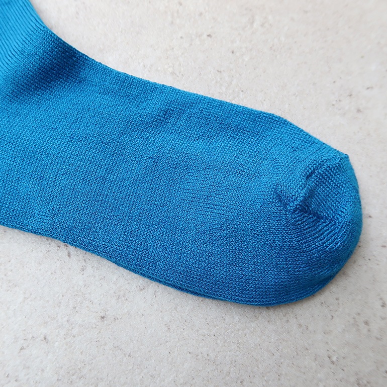 decka quality socks デカクォリティソックス｜Mercerized Socks GIZA Cotton ブルー