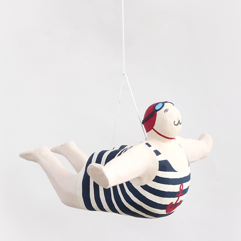 BATELA｜PAPIER MACHE HANGING DIVER D6683