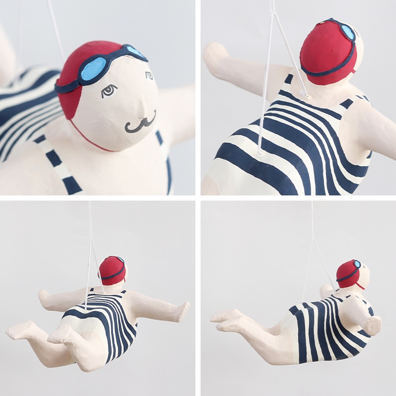 BATELA｜PAPIER MACHE HANGING DIVER D6683