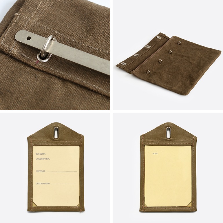 デッドストック イタリア ポストマン リネンケース