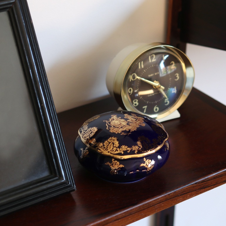 VINTAGE｜リモージュ磁器 金彩小物入れ ブルー 通販｜DUPON35