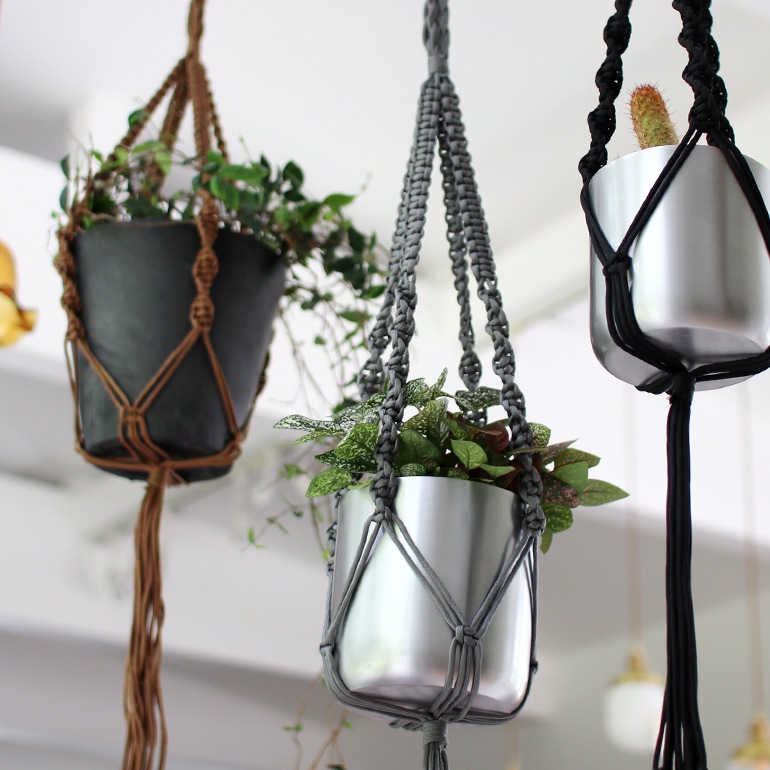 HINODE ヒノデ｜MACRAME SINGLE プラントハンガー【M】