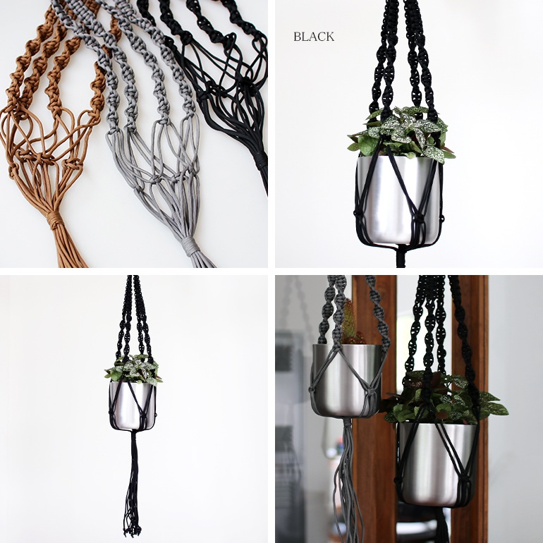 HINODE ヒノデ｜MACRAME SINGLE プラントハンガー【M】