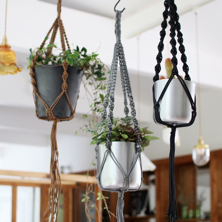 HINODE ヒノデ｜MACRAME SINGLE プラントハンガー【M】