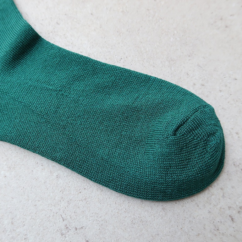 decka quality socks デカクォリティソックス｜Mercerized Socks GIZA Cotton グリーン