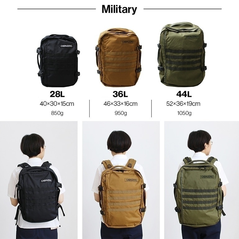 cabin zero キャビンゼロ｜MILITARY STYLE 28L　MILITARY GREEN