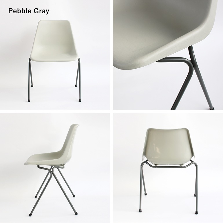 Hille ヒリー｜ROBIN DAY POLYSIDE CHAIR/ダークグレーフレーム (Pebble Gray)
