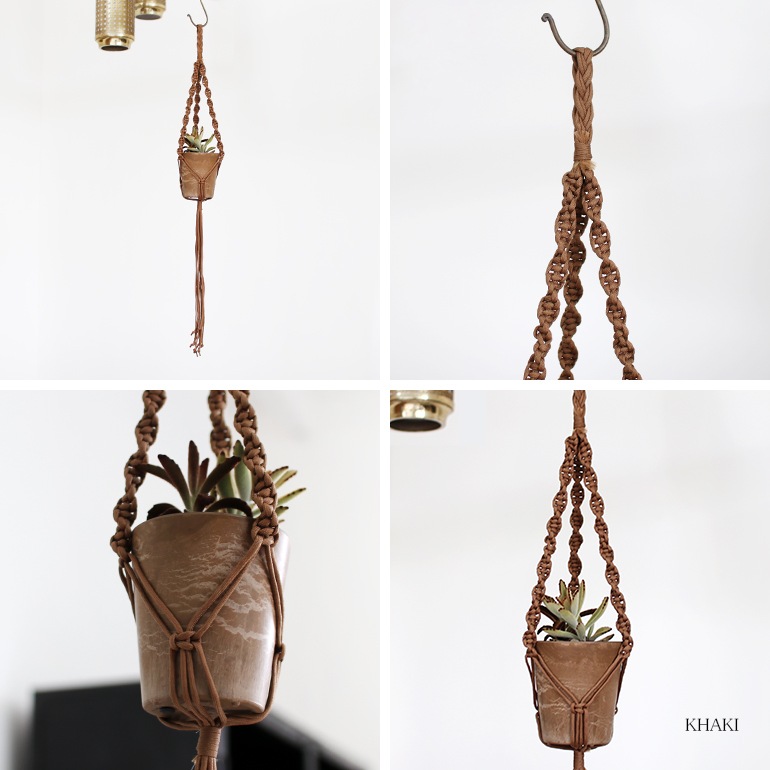 HINODE ヒノデ｜MACRAME SINGLE プラントハンガー【S】