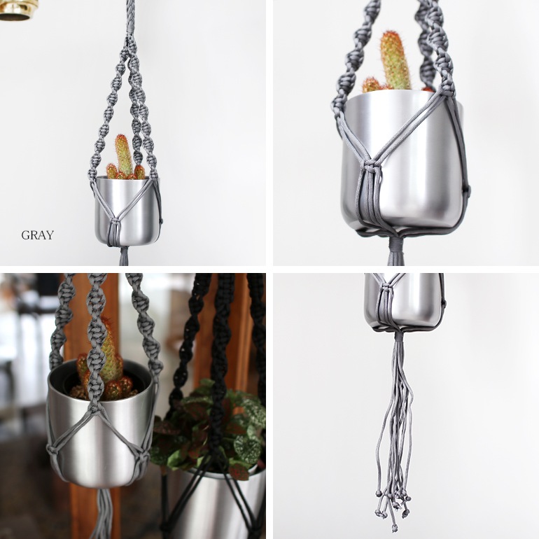 HINODE ヒノデ｜MACRAME SINGLE プラントハンガー【S】