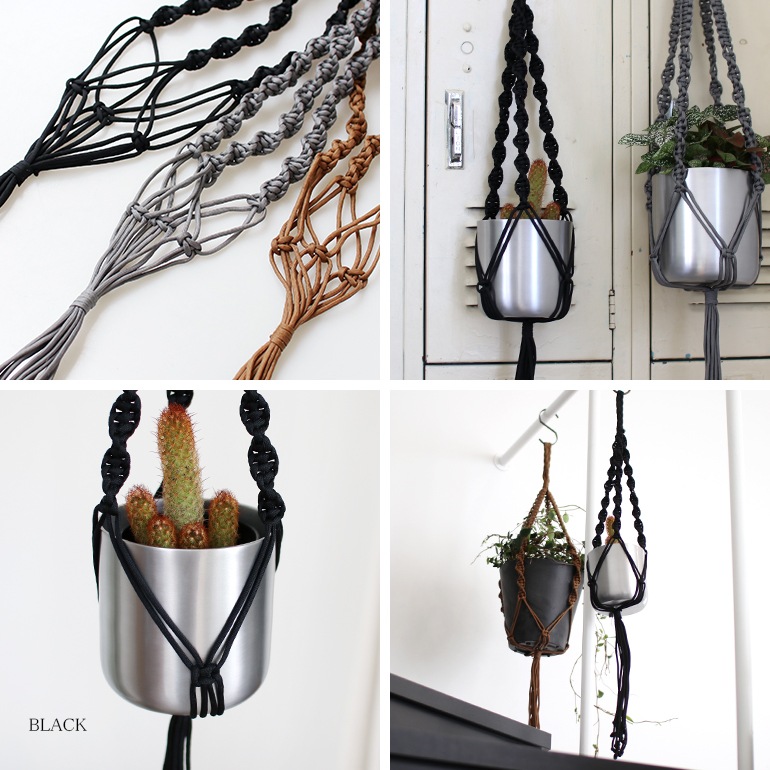 HINODE ヒノデ｜MACRAME SINGLE プラントハンガー【S】