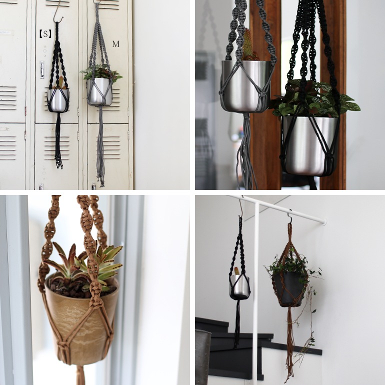 HINODE ヒノデ｜MACRAME SINGLE プラントハンガー【S】