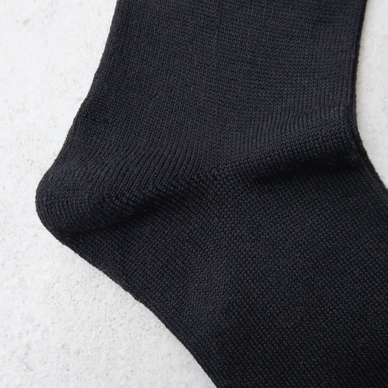 decka quality socks デカクォリティソックス｜Mercerized Socks GIZA Cotton ブラック