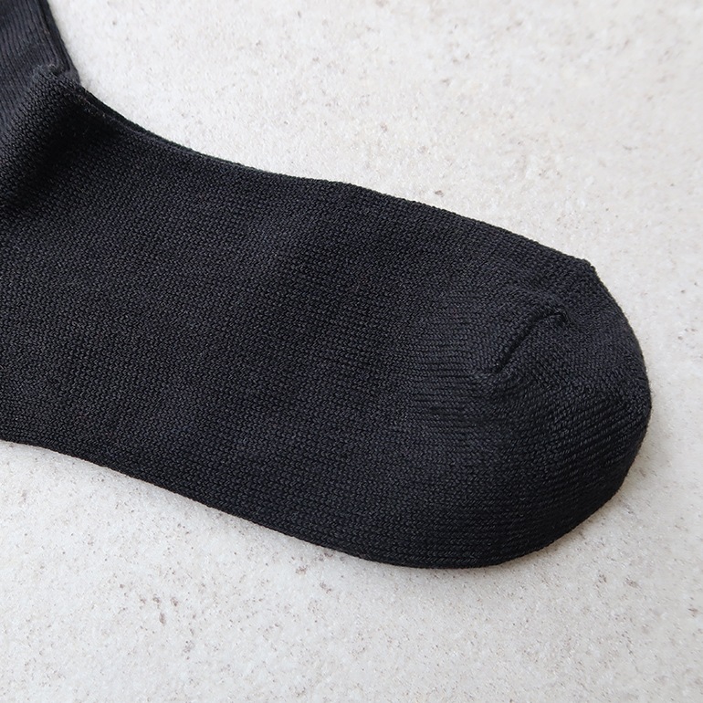decka quality socks デカクォリティソックス｜Mercerized Socks GIZA Cotton ブラック
