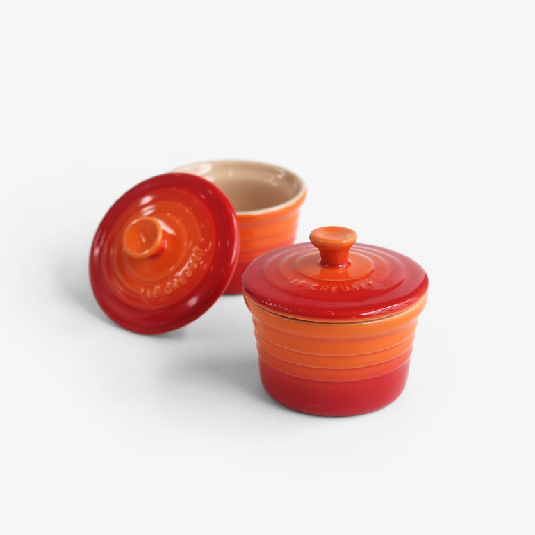 VINTAGE｜LE CREUSET フタ付き ミニココット