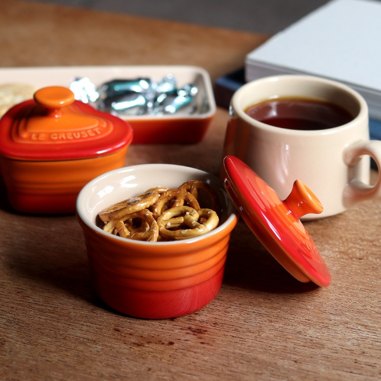 VINTAGE｜LE CREUSET フタ付き ミニココット