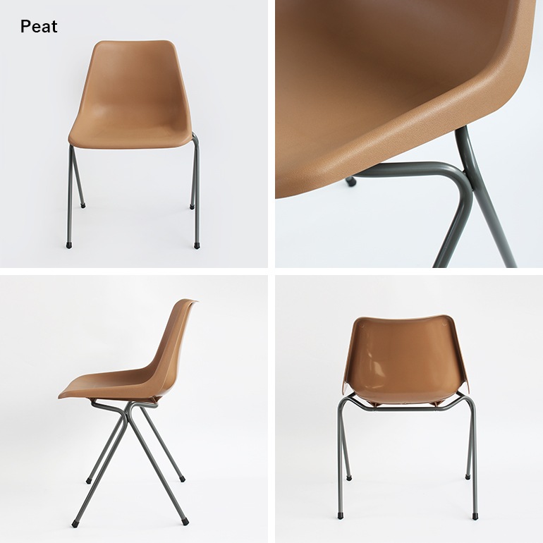 Hille ヒリー｜ROBIN DAY POLYSIDE CHAIR/ダークグレーフレーム (Peat)