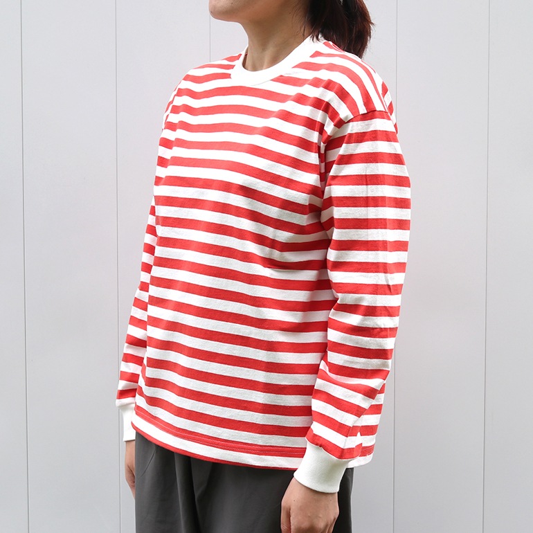 【取扱い終了/セール】maillot マイヨ｜Tube Border Long-Tee　BLACK