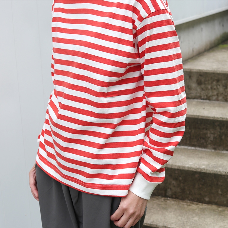 【取扱い終了/セール】maillot マイヨ｜Tube Border Long-Tee　BLACK