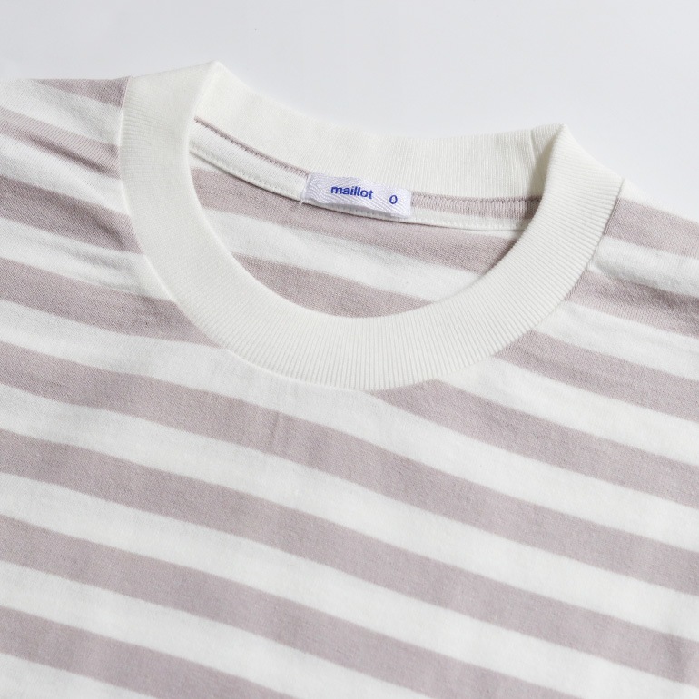 【取扱い終了/セール】maillot マイヨ｜Tube Border Long-Tee　BLACK
