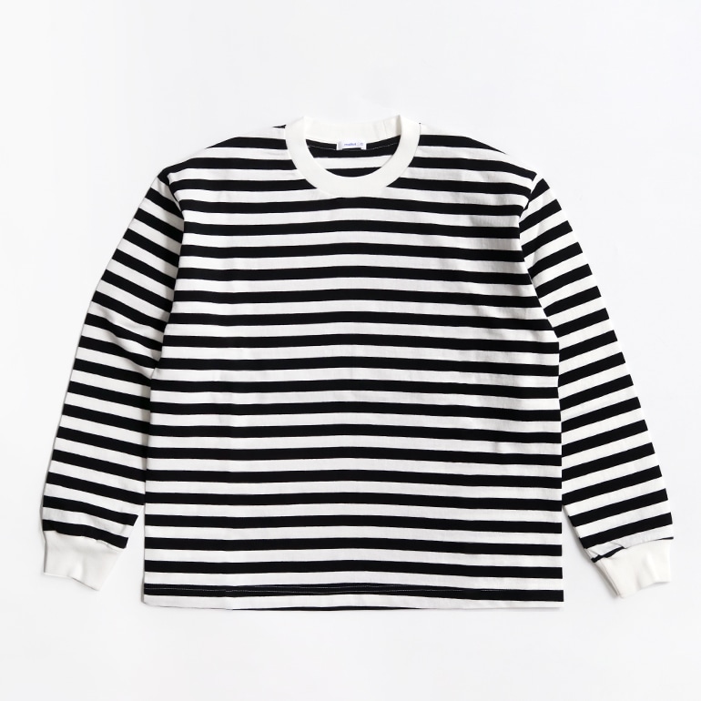 【取扱い終了/セール】maillot マイヨ｜Tube Border Long-Tee　BLACK