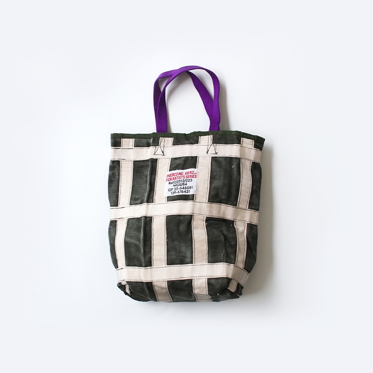 PUEBCO プエブコ｜VINTAGE BRAKE PARACHUTE RECTANGLE BAG / Purple Handle