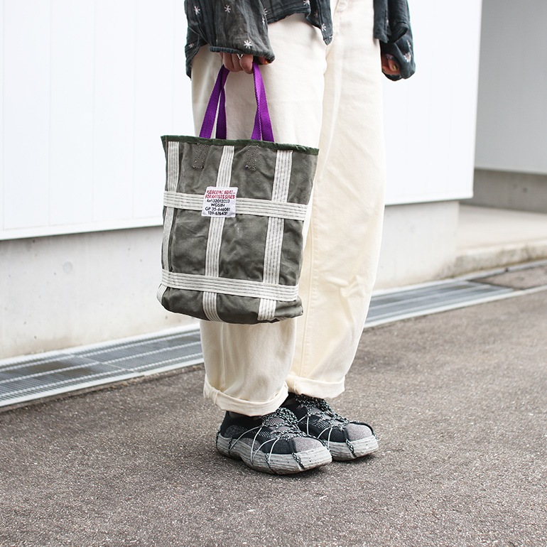 PUEBCO プエブコ｜VINTAGE BRAKE PARACHUTE RECTANGLE BAG / Purple Handle
