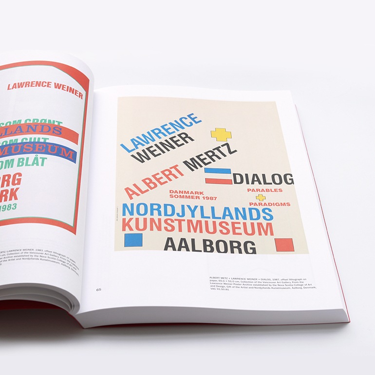 OF & ABOUT POSTERS: THE LAWRENCE WEINER POSTER ARCHIVE (1965-2021) by Lawrence Weiner