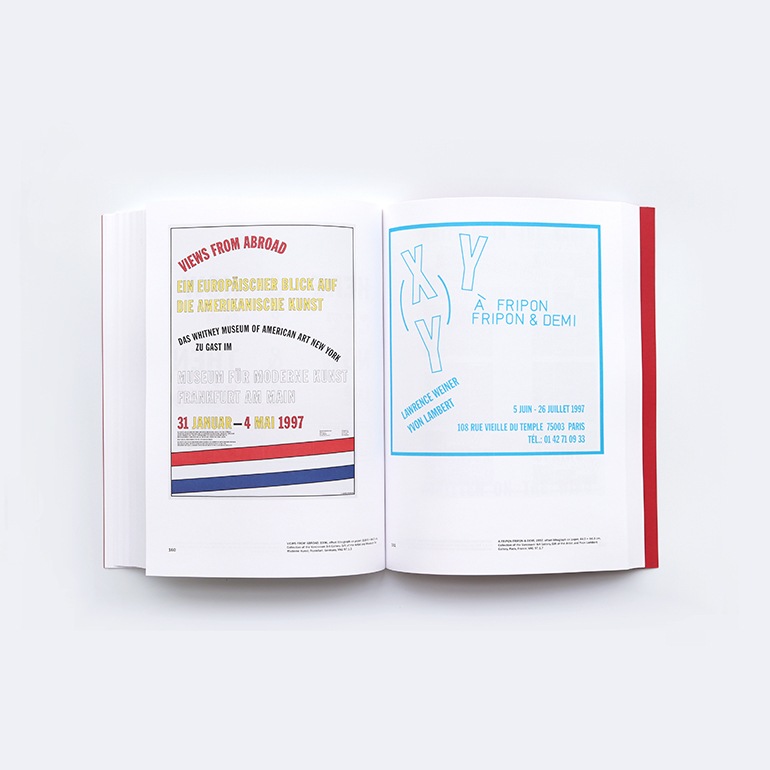 OF & ABOUT POSTERS: THE LAWRENCE WEINER POSTER ARCHIVE (1965-2021) by Lawrence Weiner