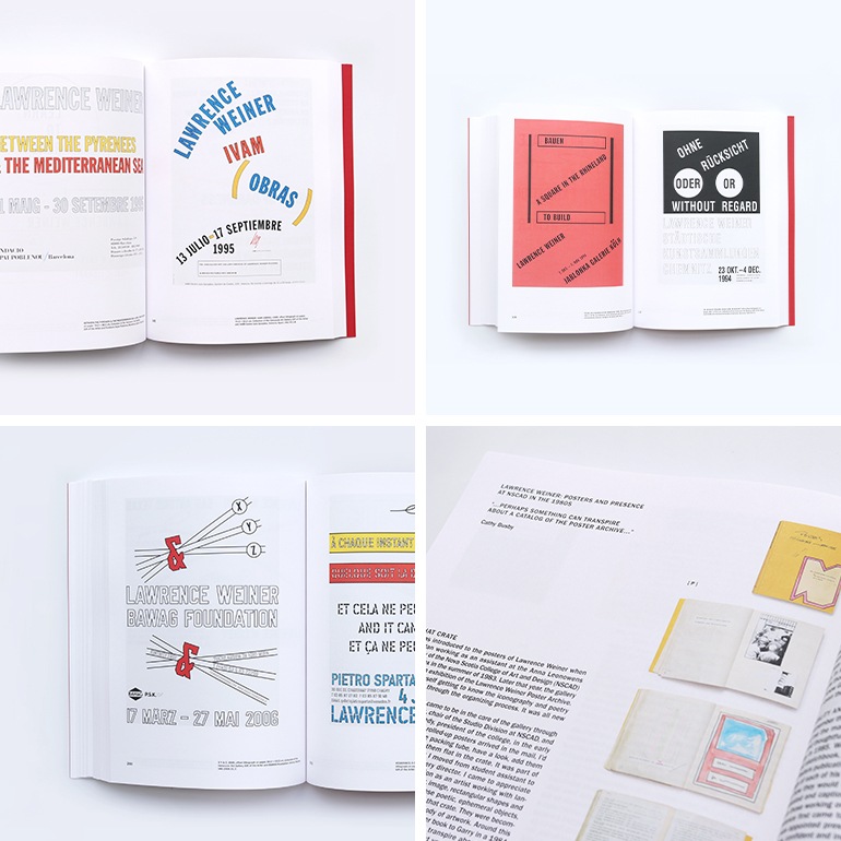 OF & ABOUT POSTERS: THE LAWRENCE WEINER POSTER ARCHIVE (1965-2021) by Lawrence Weiner